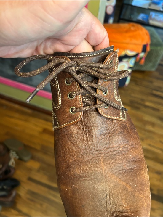 Johnston & Murphy Dark Brown Leather Lace-Up Oxfords with Contrast Stitching main image 6